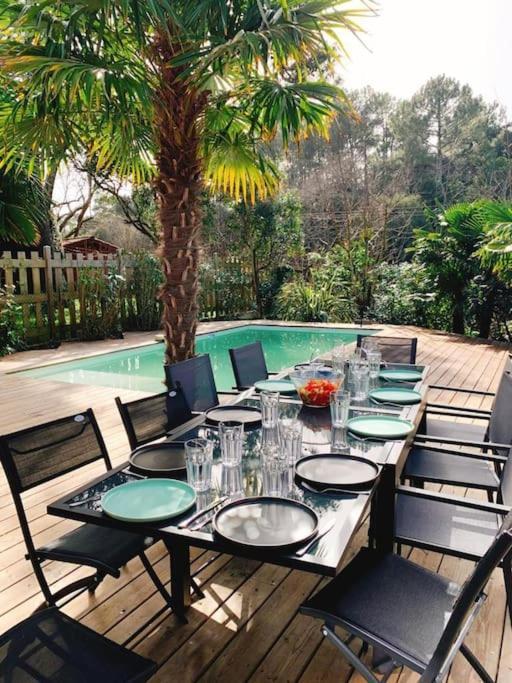 Villa Arcachon 12 Pers Avec Piscine Chauffee 1 Mai Au 30 Sept Esterno foto